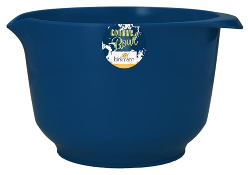 Birkmann, Colour Bowls, Rühr- und Servierschüssel, 3,0 Liter, Schüssel aus Melamin, kratzfest, standfest, nachhaltig, dunkelblau, 709157