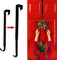 Wreath Hangers for Front Door, Adjustable Wreath Hanger from 15 to 25 inch Over The Door Hooks Non-Scratch for Christmas Wreath Door Decor