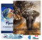 Figured'Art Diamond Painting Erwachsene 40x50cm Mit Rahmen Ganze Leinwand gespannt Elefant in der Savanne 5D Bilder Eckige Steine - DIY Set Basteln