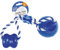 DUVO Juguete Perro Cuerda con Ventosa Azul 40 X 10.3 X 10.3 CM