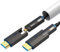 8K Detachable HDMI Fiber Optic Cable 130Feet/40m, Long HDMI 2.1 Cable in Wall, with Dual Micro HDMI and Standard HDMI Connectors, Compatible for PC, TV, playstation4, PS5, Xbox Series X, RTX4090/4080