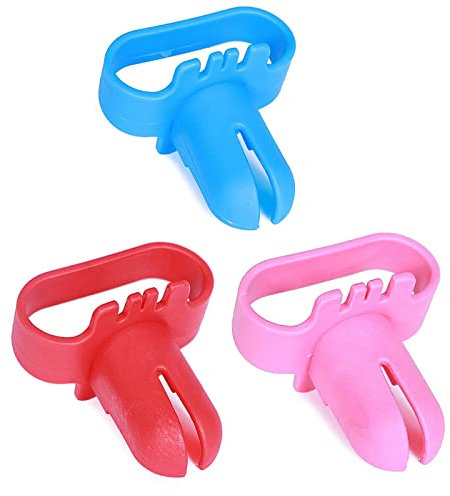 Xiaozhenjida 3 Pcs Balloon Tying Tool - Pink, Red, Blue - Balloon Clips & Accessory - Party Decor - Unisex - Kids & Adults