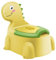 Töpfchen für Kinder Kindertoilette Baby Toilette Kindertopf Dinosaurier Themen Potty Klo Babytopf Kind Topf WC Toepfchen Kleinkinder Training Tragbares Ab 1-6 Jahr Jungen Mädchen Kindertöpfchen Gelb