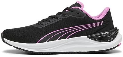 PUMA Damen Electrify Nitro 3 WNS Road Running Shoe, Black-Poison Pink, 39 EU