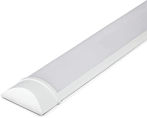 LED Batten Lights 3000k Warm White, IP20 LED Fluorescent Strip Light Fitting for Ceiling of Home & Office, Workshop & Garage Lighting (5ft 150cm)