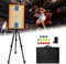 Taktiktafel Fußball/basketballtafel Groß mit Stativ Professional Faltbares Taktiktafel Fussball mit Tasche, Magnete, Stifte und Radiergummi(61,5cm x 46cm)(Basketball)