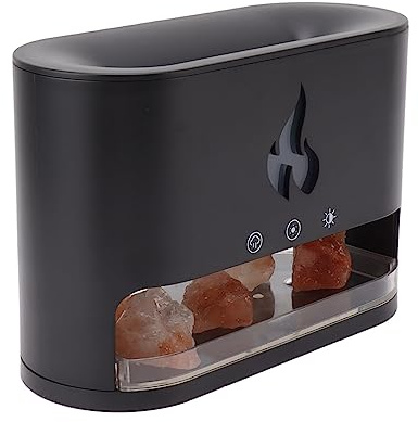 Brrnoo Diffusor für ätherische Öle, 250 Ml, Flammen-Luftdiffusor, Luftbefeuchter, 7 Farben, Flammen-Aromatherapie-Diffusor für Zuhause, Büro,