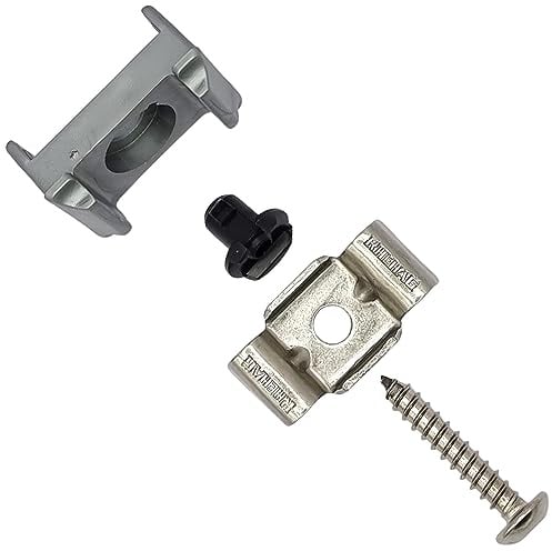 RHEHAG Zaun Montage- und Reparatursatz HD mit Dübel & Butterfly 10 Stück Pack für 5,5mm Innensechskant (silber)