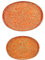 Table Passion - Set de 2 plateaux ovales Tosca orange