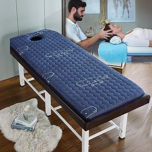 LXJDDLD Schönheitssalon-Bettmatratze Mit Atemloch,Massagetisch Lash Bett Matratzenauflage Memory Foam,Trapezförmige Hauptbadekurort-Bett-Matratzen-Auflage,Ohne Bett,Whale,80x190cm 6cm