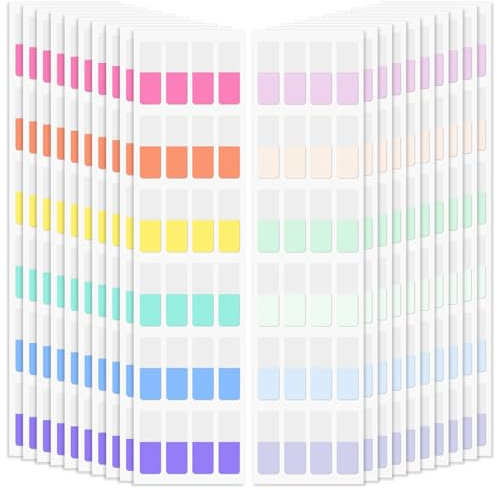 Imeepa 480 Stück Haftindex-Tabs, 12 Farben Seitenmarker (1,2 x 3,2 cm)