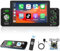Podofo Apple Carplay Autoradio 1 Din avec Android Auto, 5 Pouces Écran Tactile Poste Radio Voiture avec Bluetooth/FM/Lien Miroir/Charge Rapide/Caméra de Recul/MIC