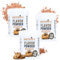 NUTRIFY Flavour Powder 3x150g, Geschmackspulver Cookie Dough - kalorienreduziert und ballaststoffreich, nur 5.81 kcal pro Portion, Zum Süßen, Backen & Verfeinern von Lebensmitteln, 3er Set