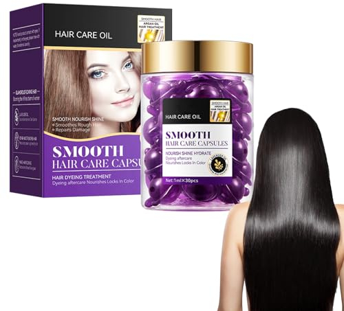 Nurvidis Kapseln Für Die Haarpflege, 30 Stück Nährende Haarpflege Kapseln, Reparatur Von Haarschäden Ätherisches Öl, Haaröl-Serum Reparieren Gespaltenes Haar (Lavendel) Hair Growth Essential Oil