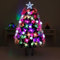 Christmas Concepts® 3ft (36) Black Christmas Tree With Multi Coloured Fibre Optics & Bright White LED Snowflakes - Artificial Christmas Trees