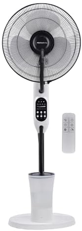 Melchioni Family | Ventilatore Nebulizzatore con Telecomando, Ventilatore da Terra con 3 Pale, 3 Modalità, Serbatoio 2,8 l fino a 8 Ore