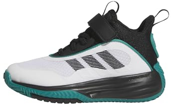 adidas Tenis Unisex Ownthegame 3.0 para fútbol Americano, FTWR White Core Black Pure Teal, 3.5 UK Child