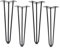 4 Stück Haarnadelbeine schwarz 406 mm 3 Streben Hairpin Legs Möbelfüße für Couchtische und Bänke Tischbein von SO-TECH®