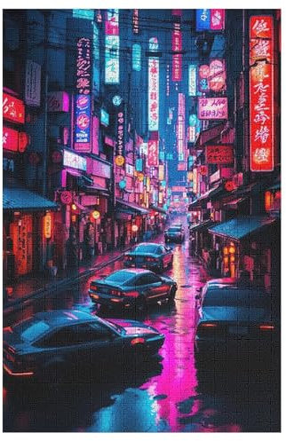 Tokio, Japan-Puzzle Für Erwachsene, 1000 Teile, Holzpuzzle, Kinderpuzzle, Dekompressionsspiel, Spielzeugpuzzle 78×53cm