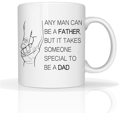 Star Online Special to Be A Dad Mug Gifts for Dad Fathers Day Mug from Daughter & Son Birthday Gift for Daddy 11oz Ceramic Coffee Mugs