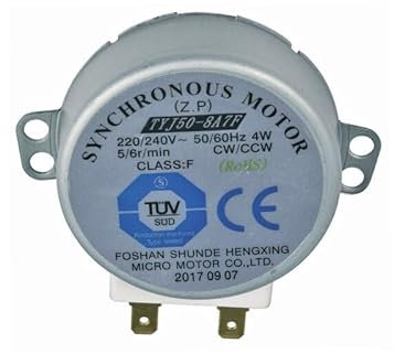 LUTH Premium Profi Parts Motore piatto girevole 4w compatibile con Whirlpool 481236158419 Tyj50-8a7f per forno a microonde