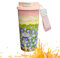 Tasse Isothermique | Tasse de voyage isotherme 50 cl, tasse anti-malchanceuse avec motif floral Deux modes de consommation pour boissons chaudes ou froides Usage domestique et dans ce mug isotherme à