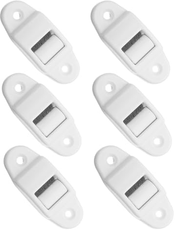 BIUDECO Lot de 6 Guides-Courroie en Plastique Résistant 14Mm Brosse Interne de Nettoyage Accessoires de Remplacement pour Volets Roulants Rail de Guidage de Bruit et Glissement Fluide