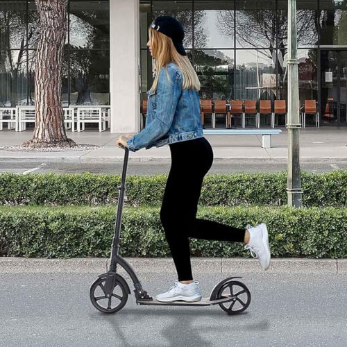 Puky Roller - rutschfeste Massivkautschukreifen, Kinderroller 3 Ebenen Höhenverstellbarer Lenker, FüR Erwachsene Und Kinder 100kg Gewichtsgrenze
