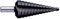 Exact Stufenbohrer mit gerader Nute, 4-12mm, HSS, TiAlN-Beschichtung