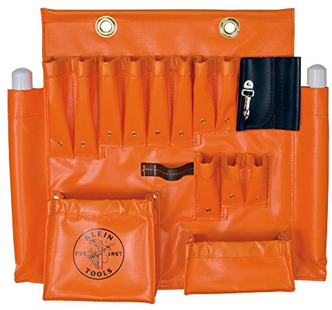 KLEIN TOOLS 51829 Antennenschürze, braun, groß, orange