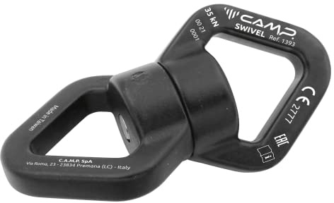 Camp Swivel, drehbarer Anker, Unisex, Erwachsene, Schwarz, Einheitsgröße