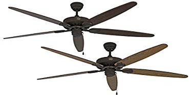 CasaFana kaiserkraft | Deckenventilator CLASSIC ROYAL | Rotorblatt-Ø 1800 mm | Eiche antik/nussbaum/braun antik/bronze