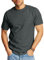 Hanes Herren Beefy, Heavyweight Cotton Pocket Tee for Men, Full-Cut, 1 Or 2 Pack T-Shirt, Charcoal Heather – 1er-Pack, 3X-Groß