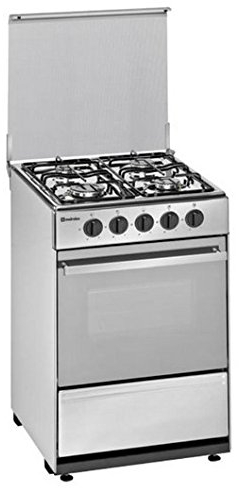 Meireles N 510 W Independiente Encimera de gas A Blanco - Cocina (Cocina independiente, Blanco, Giratorio, Frente, Encimera de gas, Acero inoxidable)