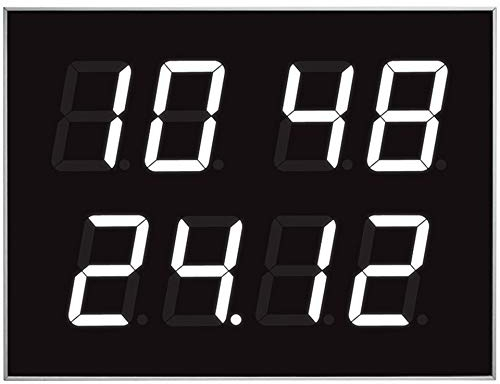 ELV Bausatz Multifunktions-LED-Display mit Funkuhr und Temperaturanzeige MLDP1, ohne Gehäuse