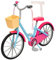 The New York Doll Collection Puppen Fahrrad für 18 Zoll/46 cm Puppen - Enthält Luftschlangen und Korb - Stützräder - Puppenspielset - Puppenzubehör