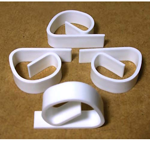 ka 4X Tischtuchklammer Weiss Tischdecken Klammern Tischtuchhalter Klammer Halter