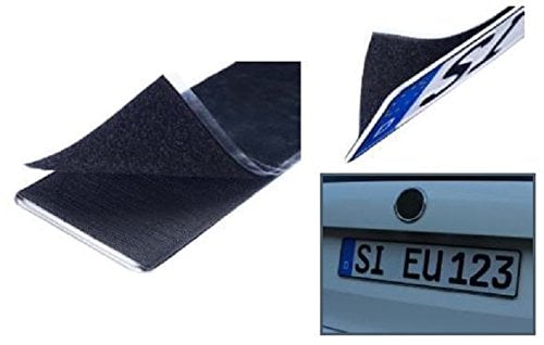 Nummernschildverstärker Klettbefestigung Auto KFZ