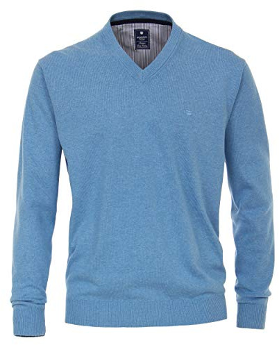 Redmond Herren Melange Pullover Regular fit Cotton Melange Quality