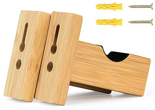 Tianxiu Baseballschlägerständer Baseballschlägerhalter 2 STÜCKE Bambus Wand Baseballschläger Vitrine Für Platzierung Baseballschläger Softballschläger Hockeyschläger