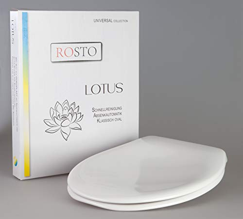 WC-Sitz LOTUS || Duroplast || hygienisch || mit Absenkautomatik || und Easy Click für leichte Reinigung!
