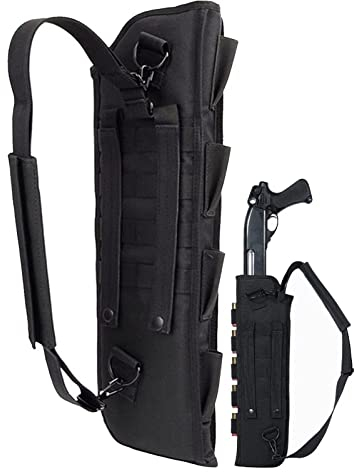 Shotgun Scabbard,20 Inch Rifle Case Soft Shotgun Bag,Shotgun Holster,Tactic Shotgun Scabbard,Tactic Shotgun Scabbard Bag Molle Shoulder Sling Case Padded Holster,50CM