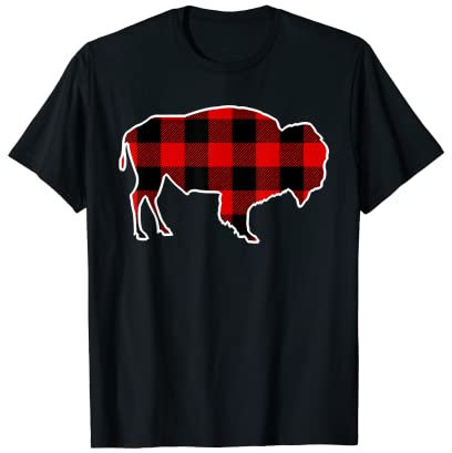 Bison Red Buffalo Plaid Yak Tier passende PJ Familie Geschenk T-Shirt