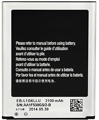 Audiosystem Batteria Compatibile Per Samsung Eb-L1g6llu Galaxy S3 I9300, S3 Neo I9301 Con Capacità Originale 2100Mah Nuova