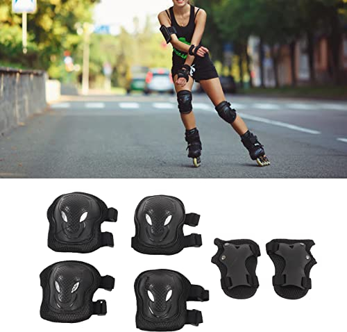 ANKROYU Inline-Skates Schonerset, Rollschuh Ellenbogenschoner Knieschoner Handgelenkschoner mit Netztasche für Kinder Jugendliche und Erwachsene, Bruchfeste PE Schale Atmungsaktives
