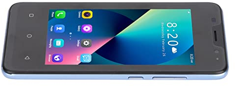 Smartphone ohne vertrag,Dual-Standby-Smartphone, 5,5-Zoll-Dual-SIM-Smartphone, 3G-HD-Touchsn, 3000-mAh-Akku, 1 GB RAM, 8 GB ROM, Mobiltelefon, 100-240 V, für 11 (Blau)