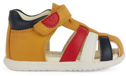 Geox Bébé garçon B Sandal Macchia Boy, Ochreyellow Multicol, 20 EU