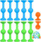 Sucker Toy Darts, FaJoek 12 pcs Pop Sucker Darts Sucker Spiel, Saugnapf Darts, Pop Sucker Toys, Darts Sucker, Silikon Bausteine, Sucker Toys Wurfspiel, Saugnapf Spielzeug, Release Stress Spielzeug