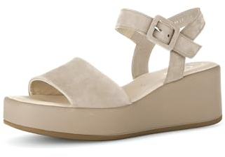 Gabor Damen Keilsandalen, Frauen Sandalen,Best Fitting,offene Schuhe,Strandschuhe,Keilsandaletten,Keilabsatz,Wedge-Heel,Desert,40.5 EU / 7 UK