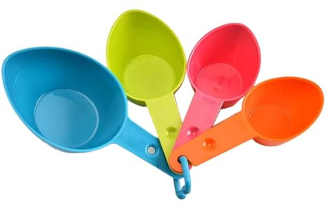 Ensemble de cuillères à mesurer - Faciles à nettoyer - Empilables - En plastique - Cuisson - Cuisson - Pelles de pesée - Pour la cuisine